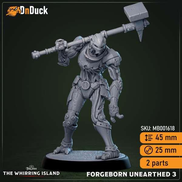Buy 3d miniature Construct / Undead / Plant. Unearthed Forgeborn. DnDuck Miniatures Store. 3D figures of characters, elves, monsters, bestiaries, landscape, dragons figures and accessories for role-playing games