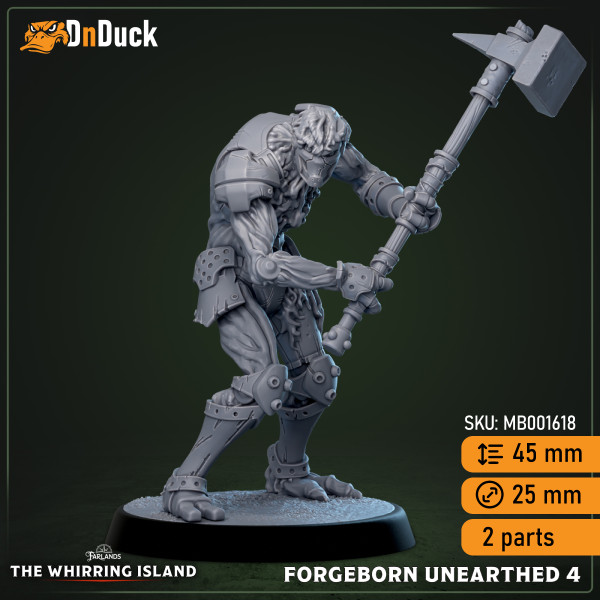 Buy 3d miniature Construct / Undead / Plant. Unearthed Forgeborn. DnDuck Miniatures Store. 3D figures of characters, elves, monsters, bestiaries, landscape, dragons figures and accessories for role-playing games