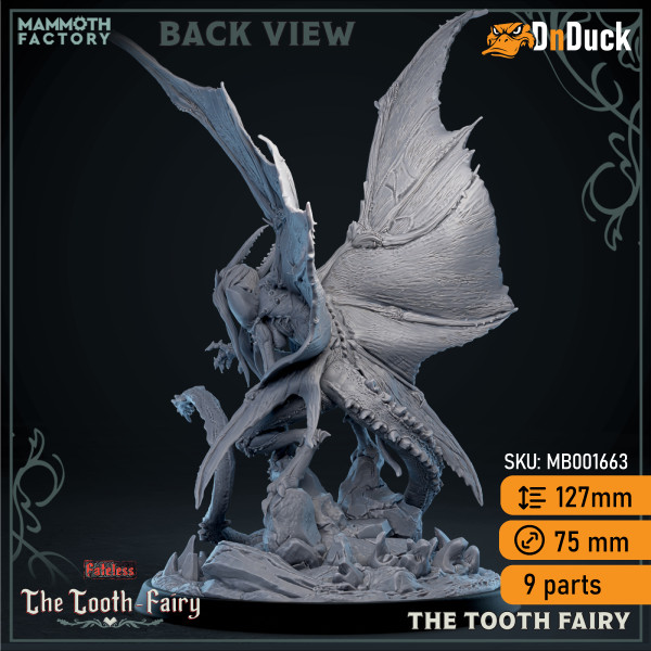 Buy 3d miniature Fairy / Fiend. The Tooth Fairy. DnDuck Miniatures Store. 3D figures of characters, elves, monsters, bestiaries, landscape, dragons figures and accessories for role-playing games
