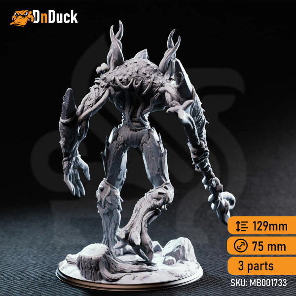 Buy 3d miniature Monster. Evarak – Treant of Duskweave. DnDuck Miniatures Store. 3D figures of characters, elves, monsters, bestiaries, landscape, dragons figures and accessories for role-playing games