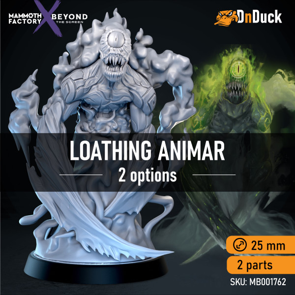 Buy 3d miniature Elemental. Loathing Animar. DnDuck Miniatures Store. 3D figures of characters, elves, monsters, bestiaries, landscape, dragons figures and accessories for role-playing games