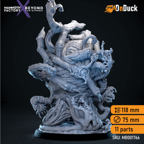 Buy 3d miniature Aberration. Griever. DnDuck Miniatures Store. 3D figures of characters, elves, monsters, bestiaries, landscape, dragons figures and accessories for role-playing games