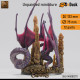 Buy 3d miniature Dragon. Deep Dragon - Adult. DnDuck Miniatures Store. 3D figures of characters, elves, monsters, bestiaries, landscape, dragons figures and accessories for role-playing games