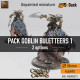 Buy 3d miniature Humanoid / Beast / Goblin. Pack Goblin Buletteers 1. DnDuck Miniatures Store. 3D figures of characters, elves, monsters, bestiaries, landscape, dragons figures and accessories for role-playing games