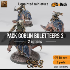Buy  Pack Goblin Buletteers 2 . DnDuck Miniatures Store. 3D figures of characters, elves, monsters, bestiaries, landscape, dragons figures and accessories for role-playing games