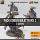 Buy 3d miniature Humanoid / Beast / Goblin. Pack Goblin Buletteers 2. DnDuck Miniatures Store. 3D figures of characters, elves, monsters, bestiaries, landscape, dragons figures and accessories for role-playing games