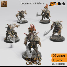 Buy  Pack Goblins 5 . DnDuck Miniatures Store. 3D figures of characters, elves, monsters, bestiaries, landscape, dragons figures and accessories for role-playing games