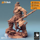 Buy 3d miniature Orc. Barbarian / Fighter. Orc King Azhrog Charge 2. DnDuck Miniatures Store. 3D figures of characters, elves, monsters, bestiaries, landscape, dragons figures and accessories for role-playing games