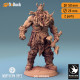 Buy 3d miniature Orc. Barbarian / Fighter. Orc King Azhrog Stand. DnDuck Miniatures Store. 3D figures of characters, elves, monsters, bestiaries, landscape, dragons figures and accessories for role-playing games
