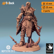 Buy  Orc Queen Drakka . DnDuck Miniatures Store. 3D figures of characters, elves, monsters, bestiaries, landscape, dragons figures and accessories for role-playing games