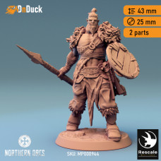 Buy  Orc Soldier Spear 2 . DnDuck Miniatures Store. 3D figures of characters, elves, monsters, bestiaries, landscape, dragons figures and accessories for role-playing games
