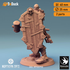 Buy  Orc Soldier Hammer 1 . DnDuck Miniatures Store. 3D figures of characters, elves, monsters, bestiaries, landscape, dragons figures and accessories for role-playing games