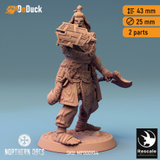 Buy  Orc Soldier Axe 1 . DnDuck Miniatures Store. 3D figures of characters, elves, monsters, bestiaries, landscape, dragons figures and accessories for role-playing games