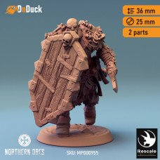 Buy  Orc Soldier Axe 2 . DnDuck Miniatures Store. 3D figures of characters, elves, monsters, bestiaries, landscape, dragons figures and accessories for role-playing games