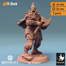 Buy  Orc Soldier Axe 4 . DnDuck Miniatures Store. 3D figures of characters, elves, monsters, bestiaries, landscape, dragons figures and accessories for role-playing games