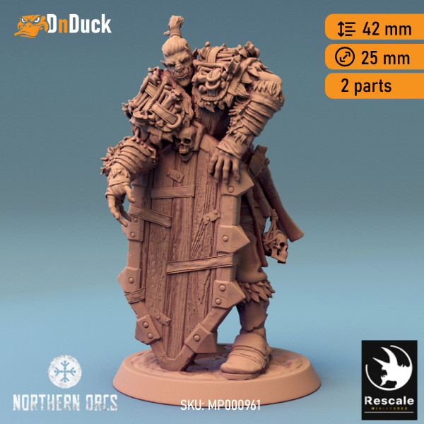 Kaufen 3d miniatur Ork. Barbar / Kämpfer / NSC. Ork Soldie guard. DnDuck Miniatures Store. 3D-Figuren von Charakteren, Elfen, Monstern, Bestiarien, Landschaften, Drachenfiguren und Zubehör für Rollenspiele.