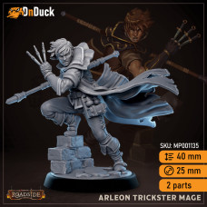 Buy  Arleon Trickster Mage . DnDuck Miniatures Store. 3D figures of characters, elves, monsters, bestiaries, landscape, dragons figures and accessories for role-playing games