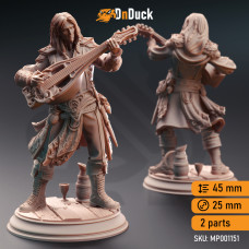 Buy  Elven Fortune Bard - Ereviel Eight Toes . DnDuck Miniatures Store. 3D figures of characters, elves, monsters, bestiaries, landscape, dragons figures and accessories for role-playing games