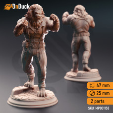 Buy  Lionfolk Pugilist - Vaa'dren . DnDuck Miniatures Store. 3D figures of characters, elves, monsters, bestiaries, landscape, dragons figures and accessories for role-playing games