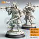 Buy 3d miniature Dragonborn Fighter. Dragonborn Samurai - Ryuma. DnDuck Miniatures Store. 3D figures of characters, elves, monsters, bestiaries, landscape, dragons figures and accessories for role-playing games