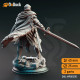 Buy 3d miniature Human Paladin. Cursed Paladin of Vengeance - Leopold the Undying. DnDuck Miniatures Store. 3D figures of characters, elves, monsters, bestiaries, landscape, dragons figures and accessories for role-playing games