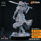Buy 3d miniature Human Fighter. Snow Blight. DnDuck Miniatures Store. 3D figures of characters, elves, monsters, bestiaries, landscape, dragons figures and accessories for role-playing games