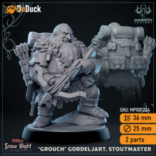Buy  «Grouch» Gordeljart, Stoutmaster . DnDuck Miniatures Store. 3D figures of characters, elves, monsters, bestiaries, landscape, dragons figures and accessories for role-playing games