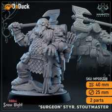 Buy  «Surgeon» Styr, Stoutmaster . DnDuck Miniatures Store. 3D figures of characters, elves, monsters, bestiaries, landscape, dragons figures and accessories for role-playing games