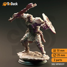 Buy  Human Artificer Enforcer - Brandyn Broadoak . DnDuck Miniatures Store. 3D figures of characters, elves, monsters, bestiaries, landscape, dragons figures and accessories for role-playing games