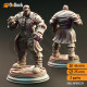Buy 3d miniature Human Artificer. Human Artificer Brawler - Derek Matthews. DnDuck Miniatures Store. 3D figures of characters, elves, monsters, bestiaries, landscape, dragons figures and accessories for role-playing games