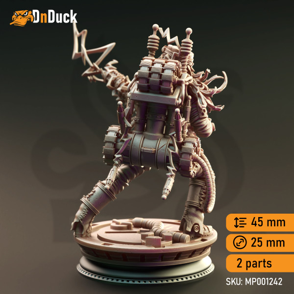 Buy 3d miniature Human Artificer. Human Lightning Artificer - Jacquie Sparkes. DnDuck Miniatures Store. 3D figures of characters, elves, monsters, bestiaries, landscape, dragons figures and accessories for role-playing games
