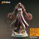 Buy 3d miniature Elf Wizard / Sorcerer. Half-Elf Dark Sorceress - Tyria Ravensong. DnDuck Miniatures Store. 3D figures of characters, elves, monsters, bestiaries, landscape, dragons figures and accessories for role-playing games