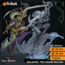 Buy  Pal'Adiin The Grand Sultan . DnDuck Miniatures Store. 3D figures of characters, elves, monsters, bestiaries, landscape, dragons figures and accessories for role-playing games