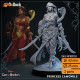 Buy 3d miniature Human Druid / Fighter. Princess Camomile. DnDuck Miniatures Store. 3D figures of characters, elves, monsters, bestiaries, landscape, dragons figures and accessories for role-playing games