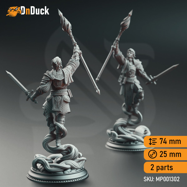 Buy 3d miniature Human Wizard. Noble Court Wizard - Chandler Marks. DnDuck Miniatures Store. 3D figures of characters, elves, monsters, bestiaries, landscape, dragons figures and accessories for role-playing games