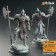 Buy 3d miniature Human Paladin / NPC. Knight of the Tower - Ser Claudius. DnDuck Miniatures Store. 3D figures of characters, elves, monsters, bestiaries, landscape, dragons figures and accessories for role-playing games