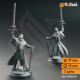 Buy 3d miniature Human Cleric / NPC. Priest Knight - Vicar Atticus. DnDuck Miniatures Store. 3D figures of characters, elves, monsters, bestiaries, landscape, dragons figures and accessories for role-playing games