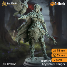 Buy  Jesmira the Jaded – Feywalker Ranger . DnDuck Miniatures Store. 3D figures of characters, elves, monsters, bestiaries, landscape, dragons figures and accessories for role-playing games