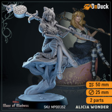 Buy  Alicia Wonder . DnDuck Miniatures Store. 3D figures of characters, elves, monsters, bestiaries, landscape, dragons figures and accessories for role-playing games