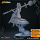 Buy 3d miniature Human. Wizard / Sorcerer. Alicia Wonder. DnDuck Miniatures Store. 3D figures of characters, elves, monsters, bestiaries, landscape, dragons figures and accessories for role-playing games