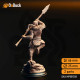 Buy 3d miniature Human Barbarian / Fighter. Illyria Spineshatter. DnDuck Miniatures Store. 3D figures of characters, elves, monsters, bestiaries, landscape, dragons figures and accessories for role-playing games