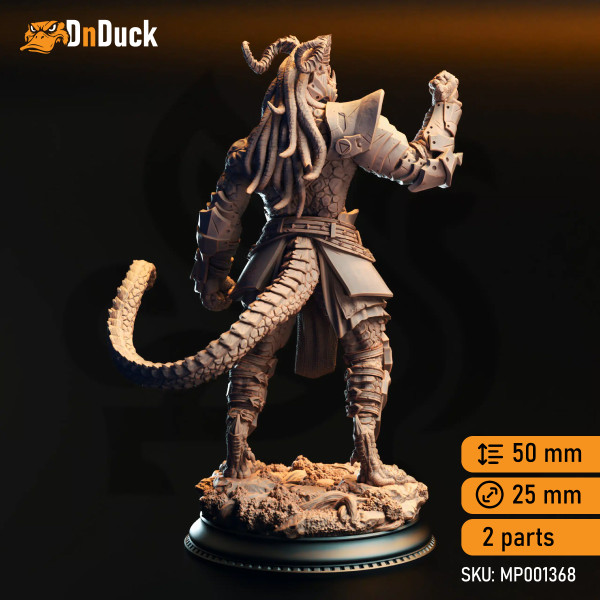 Buy 3d miniature Dragonborn Barbarian / Fighter / Monk. Gruthdin – Dark Dwarf Pugilist. DnDuck Miniatures Store. 3D figures of characters, elves, monsters, bestiaries, landscape, dragons figures and accessories for role-playing games