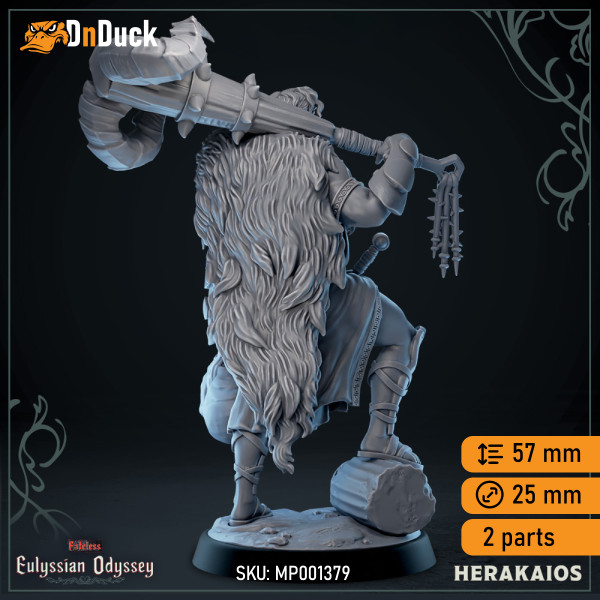 Kaufen 3d miniatur Mensch Barbar. Herakaios. DnDuck Miniatures Store. 3D-Figuren von Charakteren, Elfen, Monstern, Bestiarien, Landschaften, Drachenfiguren und Zubehör für Rollenspiele.