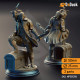 Buy 3d miniature Elf / Genasi. Fighter / Rogue. Ervin “Wave Dancer” Barton – Water Elemi Scoundrel. DnDuck Miniatures Store. 3D figures of characters, elves, monsters, bestiaries, landscape, dragons figures and accessories for role-playing games