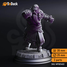 Buy  Gruthdin – Dark Dwarf Pugilist . DnDuck Miniatures Store. 3D figures of characters, elves, monsters, bestiaries, landscape, dragons figures and accessories for role-playing games