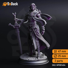 Buy  Ilnia Vasrith – Paladin of the Moon’s Sanctum . DnDuck Miniatures Store. 3D figures of characters, elves, monsters, bestiaries, landscape, dragons figures and accessories for role-playing games