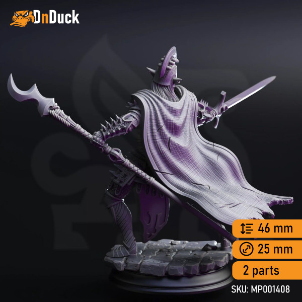 Buy 3d miniature Elf / Construct. Fighter / Paladin. The Ordained – Face of House Glydrin. DnDuck Miniatures Store. 3D figures of characters, elves, monsters, bestiaries, landscape, dragons figures and accessories for role-playing games