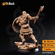 Buy 3d miniature Human Fighter. Nils Olav – The Heartland Hero. DnDuck Miniatures Store. 3D figures of characters, elves, monsters, bestiaries, landscape, dragons figures and accessories for role-playing games