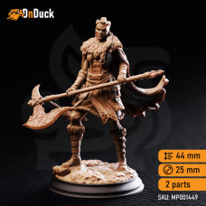 Buy  Gunnhildr – Outlander Berserker . DnDuck Miniatures Store. 3D figures of characters, elves, monsters, bestiaries, landscape, dragons figures and accessories for role-playing games