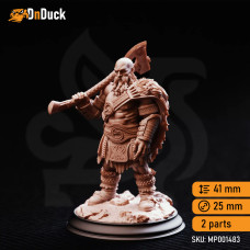 Buy  Orzei of Varekan – Dwarven Berserker . DnDuck Miniatures Store. 3D figures of characters, elves, monsters, bestiaries, landscape, dragons figures and accessories for role-playing games